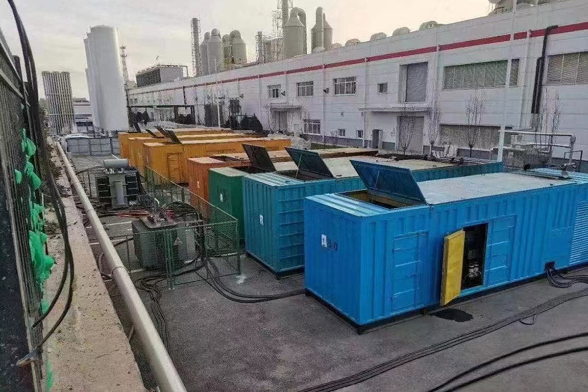 姚安发电机租赁施工现场